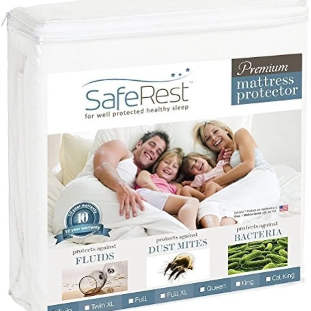 🌟 NWT SafeRest Premium Waterproof Twin XL Mattress Protector
